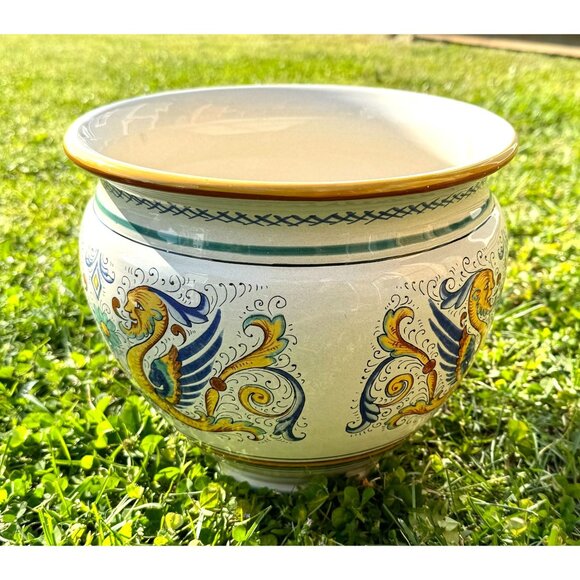 Deruta Other - Classic Deruta Cachepot Planter Hand Painted Made in Italy